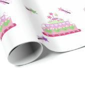 Princess Cake en Magic Wands Cadeaupapier (Rol Hoek)