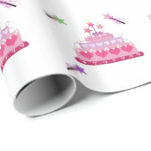 Princess Cake en Magic Wands Cadeaupapier (Rol Hoek)