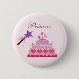 Princess Cake en Wand Ronde Button 5,7 Cm
