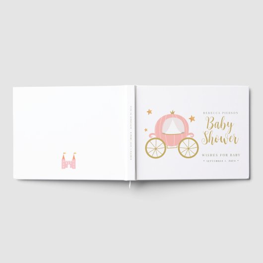 Princess Car wenst baby BabyShower-gastboek Gastenboek (Volledig)
