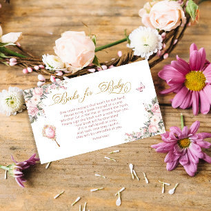 Princess Carriage Baby shower Boeken voor Baby Informatiekaartje