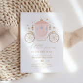 Princess Carriage Baby shower Kaart