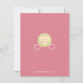 Princess Carriage Bedankt Card (Flat) (Achterkant)