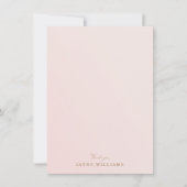 Princess Carriage Blush Baby shower Dank u Kaart (Voorkant)