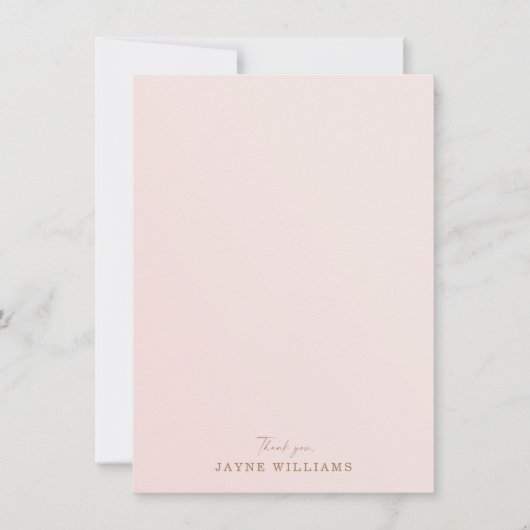 Princess Carriage Blush Baby shower Dank u Kaart (Voorkant)