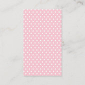 Princess Carriage Blush Pink Floral Diaper Raffle Informatiekaartje (Achterkant)