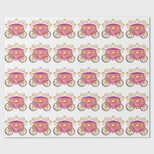 Princess Carriage Cadeaupapier (Vlak)