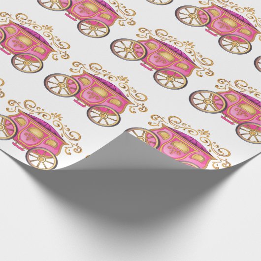 Princess Carriage Cadeaupapier (Hoek)