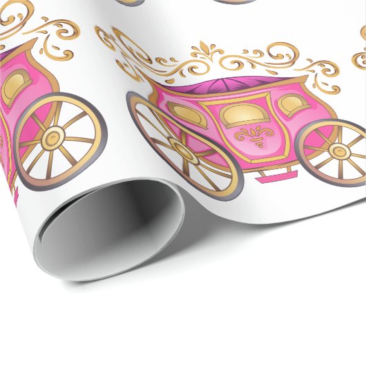 Princess Carriage Cadeaupapier (Rol Hoek)