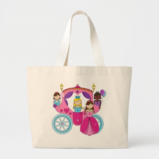  Princess Carriage Grote Tote Bag (Voorkant)