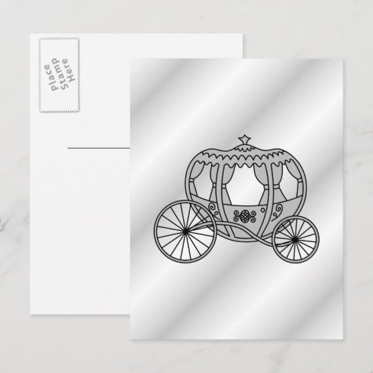 Princess Carriage of Grey Briefkaart (Voorkant / Achterkant)