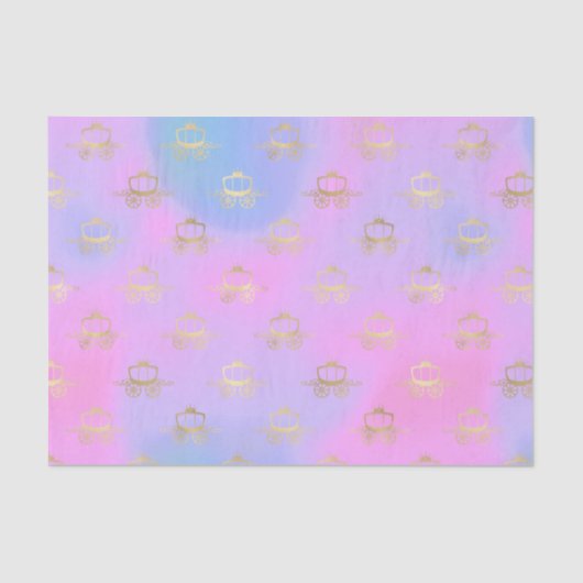 Princess Carriage Pastel  Tissuepapier (Voorkant)