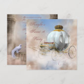 Princess Carriage Princess Sweet 16 Verjaardag Kaart (Voorkant / Achterkant)