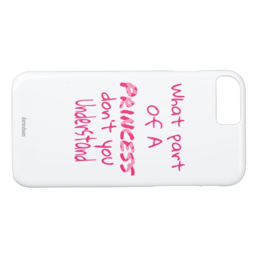Princess Case-Mate iPhone Case (Achterkant (Horizontaal))