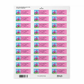 Princess Castle Adresetiketten Etiket (Full Sheet)