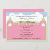 Princess Castle Baby shower Invitation Kaart (Voorkant / Achterkant)