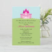 Princess Castle Baby shower Kaart (Staand voorkant)