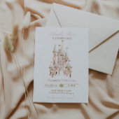 Princess Castle Birthday Invitation Girls Invite Kaart