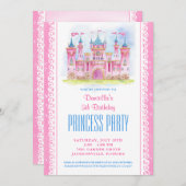 Princess Castle Birthday Kaart (Voorkant / Achterkant)