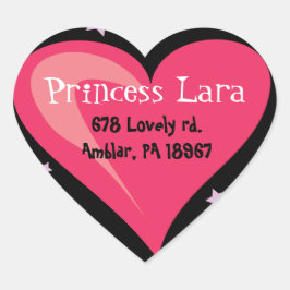 PRINCESS CASTLE Birthday Party Invitation Sticker