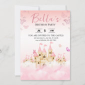 Princess Castle Birthday Uitnodiging (Voorkant)