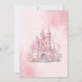 Princess Castle Birthday Uitnodiging (Achterkant)