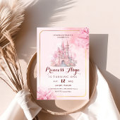 Princess Castle Birthday Uitnodiging