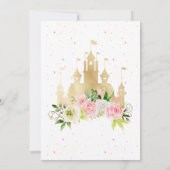 Princess Castle Birthday Uitnodiging (Achterkant)