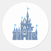 Princess Castle bruiloft Classic Ronde Sticker (Voorkant)