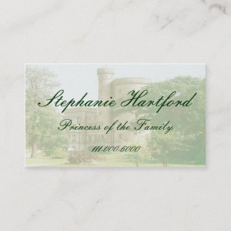 Princess Castle Calling Card Contactkaartje