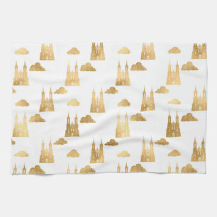 Princess Castle Clouds Royal Magic Fairytale Theedoek