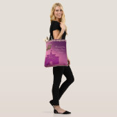 Princess Castle, Crown & Jewels Party Personalize Tote Bag (Op model)