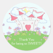 Princess Castle Dank u Sticker (Voorkant)