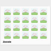 Princess Castle Dank u vierkante Sticker! Vierkante Sticker (Vel)