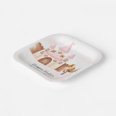 Princess Castle en Paardse Custom Birthday Party Papieren Bordje (Gebogen)