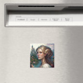 Princess Castle Fantasy Art Magneet (Insitu (Vaatwasser))