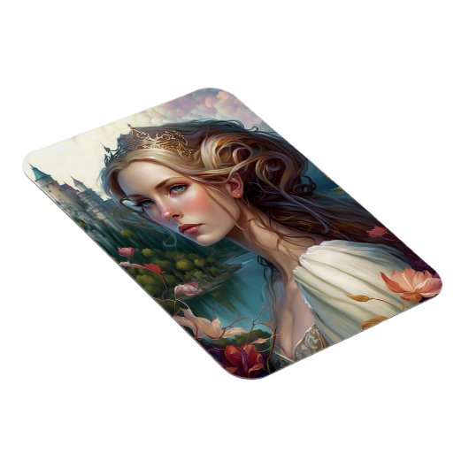 Princess Castle Fantasy Art Magneet (Rechterzijde)
