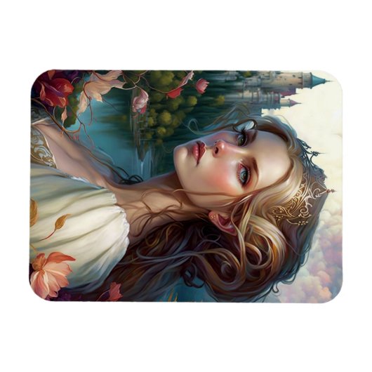 Princess Castle Fantasy Art Magneet (Horizontaal)