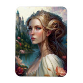 Princess Castle Fantasy Art Magneet (Verticaal)