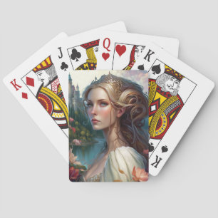 Princess Castle Fantasy Art Pokerkaarten