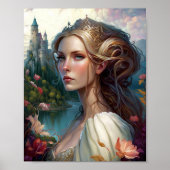 Princess Castle Fantasy Art Poster (Voorkant)