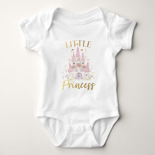 Princess Castle Favor Tags Romper (Voorkant)