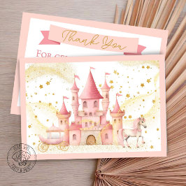 Princess Castle Flat Thank You Card