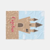 Princess Castle Fleece Deken (Voorkant (Horizontaal))