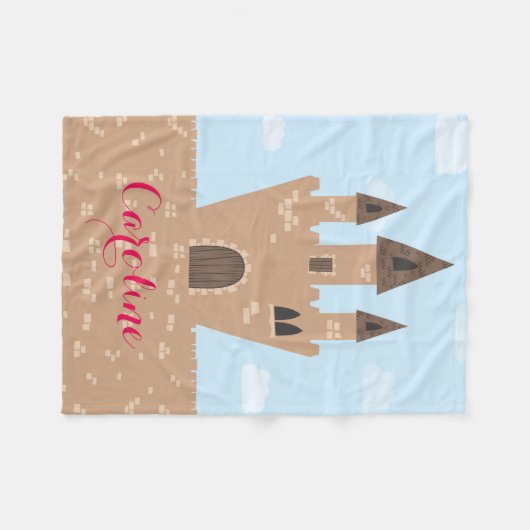 Princess Castle Fleece Deken (Voorkant (Horizontaal))