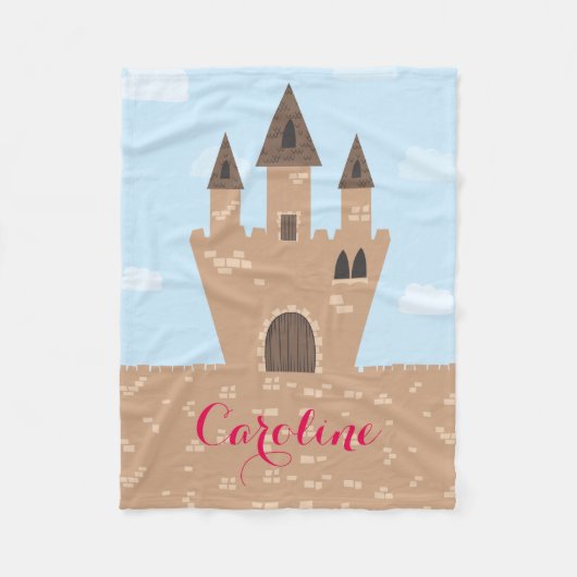 Princess Castle Fleece Deken (Voorkant)