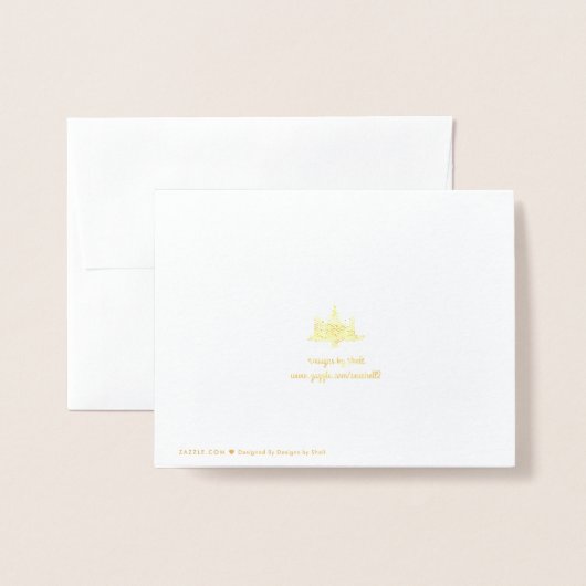 Princess Castle Folie Kaarten (Met envelop)