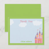 Princess Castle - Hartelijk dank Bedankkaart (Voorkant / Achterkant)