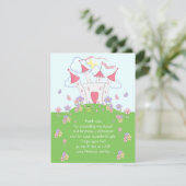 Princess Castle Hartelijk dank voor uw platte kaar Bedankkaart (Staand voorkant)