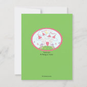 Princess Castle Hartelijk dank voor uw platte kaar Bedankkaart (Achterkant)